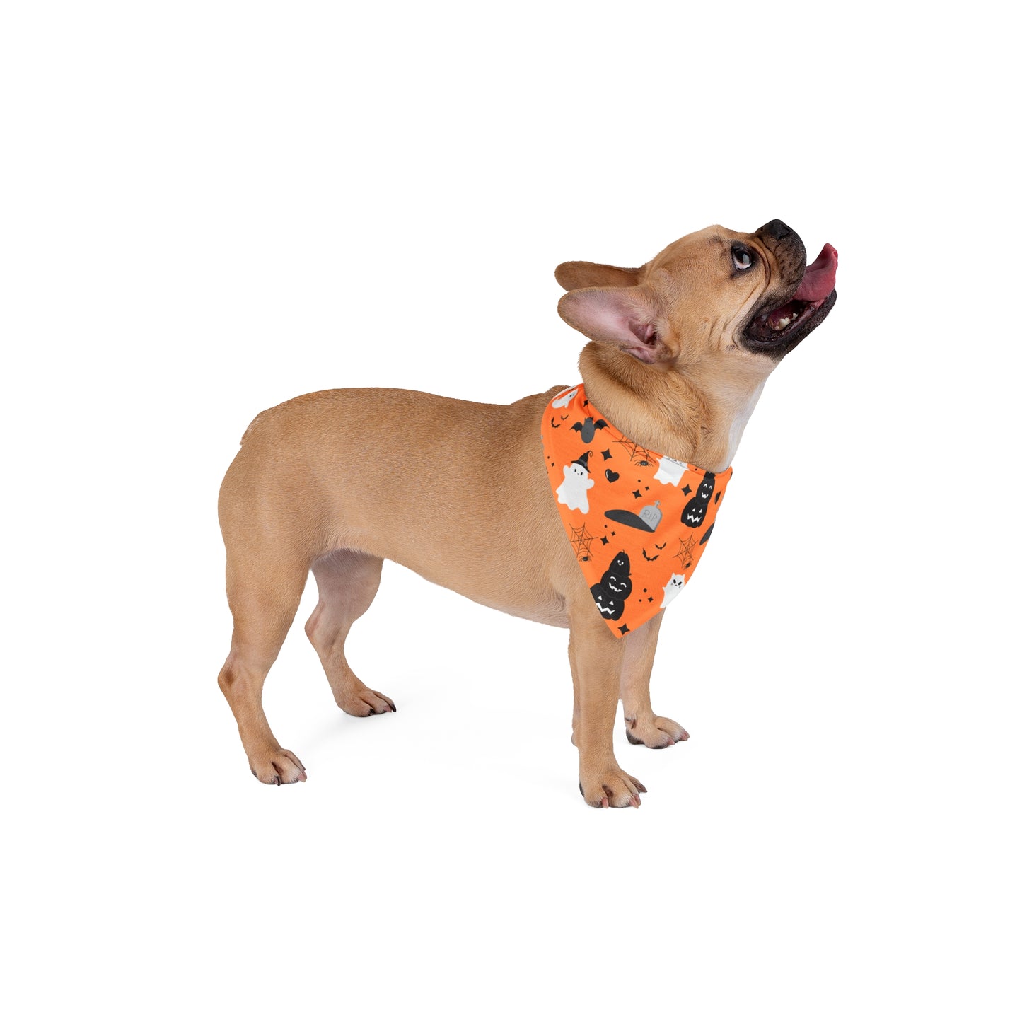 Halloween Pet Bandana | Cute Ghosts & Spooky Designs | Dog Outfit, Cat Accessory, Fall Fashion, Pet Gift