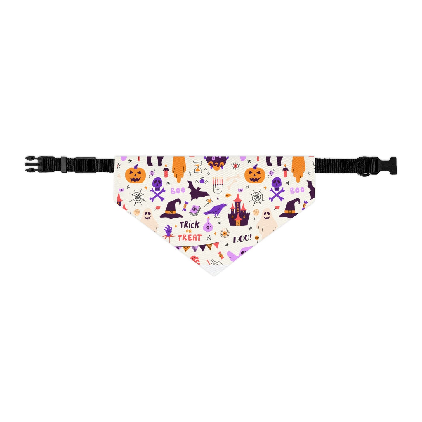 Festive Pet Bandana Collar for Halloween, Trick or Treat Dog Accessory, Cute Pets Holiday Gear, Spooky Costume for Dogs