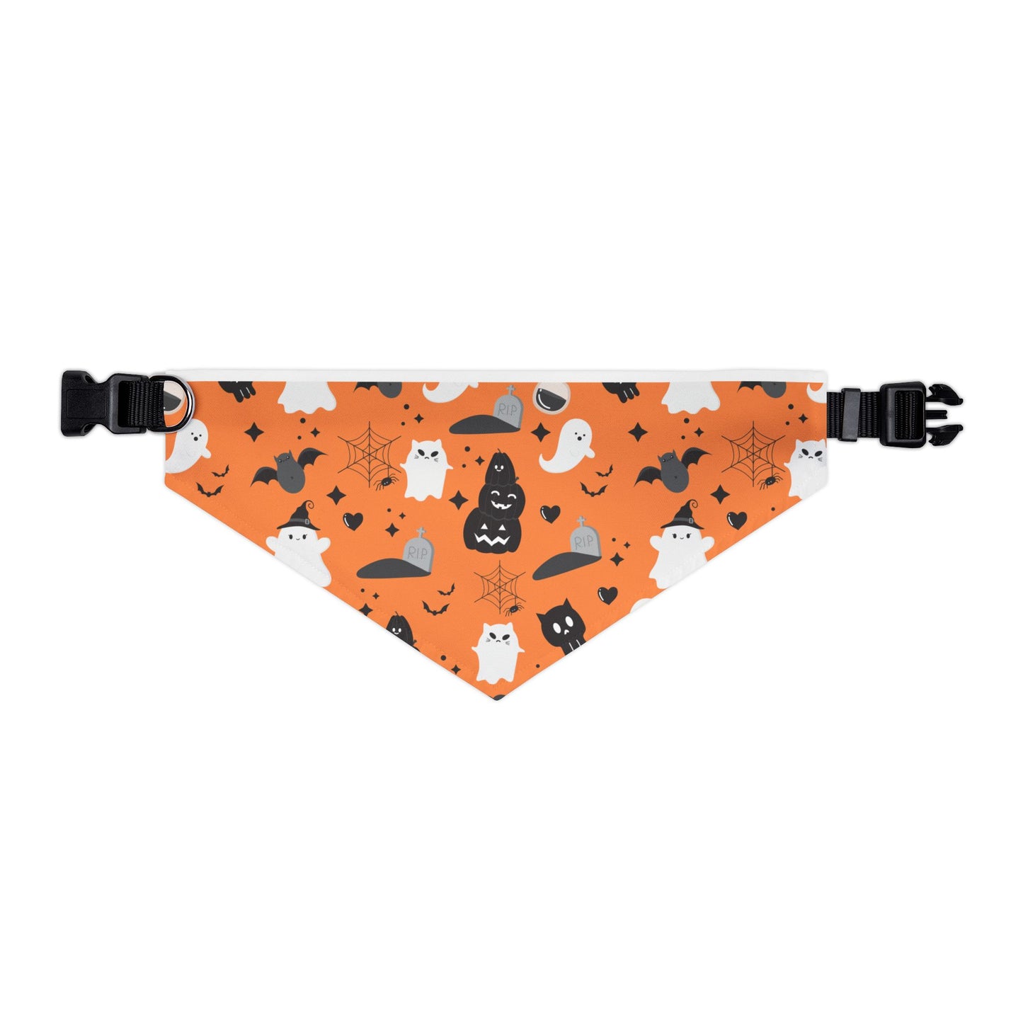 Halloween Pet Bandana Collar, Cute Dog Accessories, Cat Bandana, Trick or Treat Outfit, Spooky Pet Fashion, Fall Pet Gear