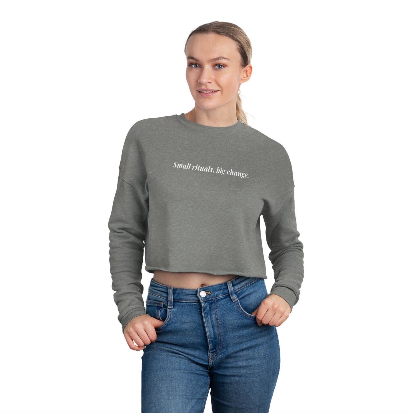 Cropped Sweatshirt by The Balanced Edit – Pure Balance Collection | Minimalist Comfort, Trendy & Modern Style