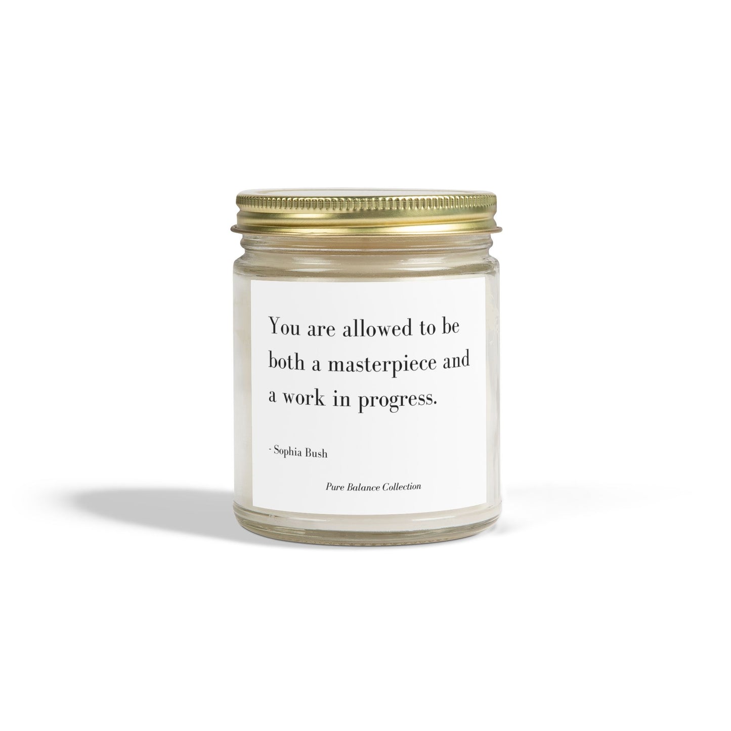 Inspirational Scented Candles, Coconut Apricot Wax | Self-Care Gift for Home Decor, Aromatherapy, Relaxation, Positive Affirmations