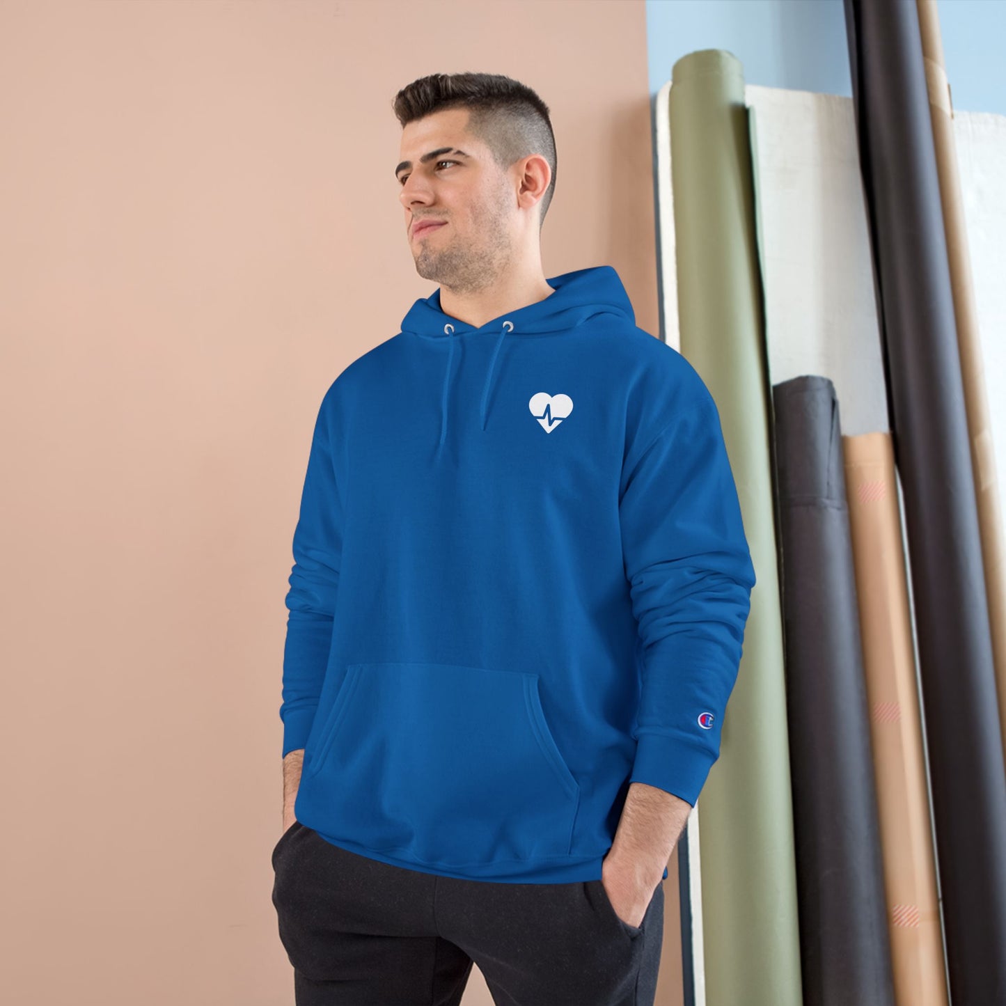 Wellness Champion Hoodie: Reset, Refocus, Rebalance - Black and Navy
