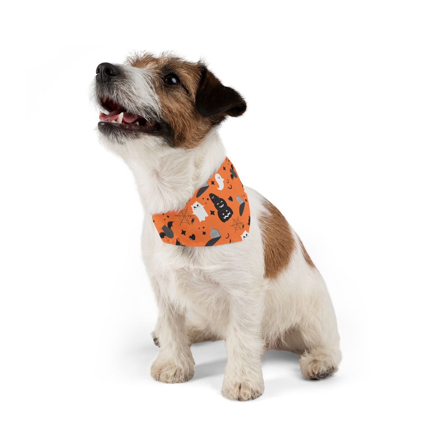 Halloween Pet Bandana Collar, Cute Dog Accessories, Cat Bandana, Trick or Treat Outfit, Spooky Pet Fashion, Fall Pet Gear