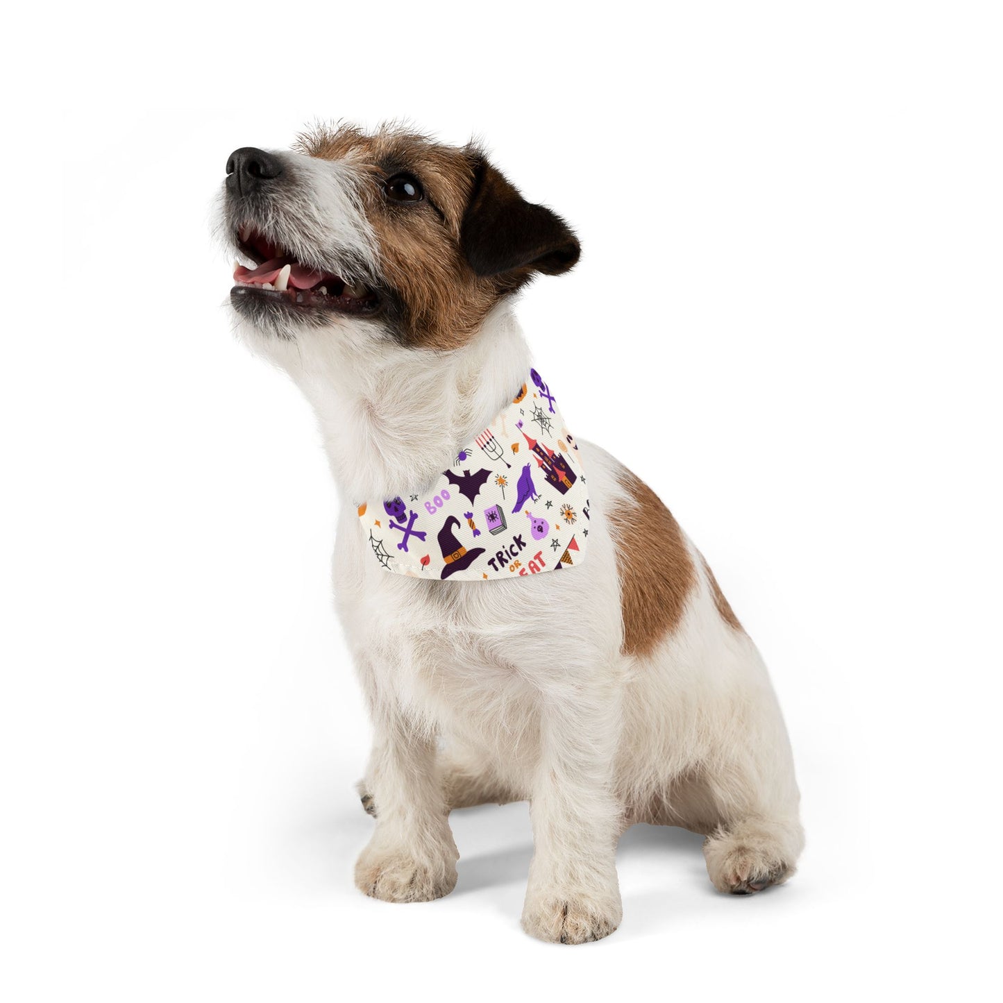 Festive Pet Bandana Collar for Halloween, Trick or Treat Dog Accessory, Cute Pets Holiday Gear, Spooky Costume for Dogs