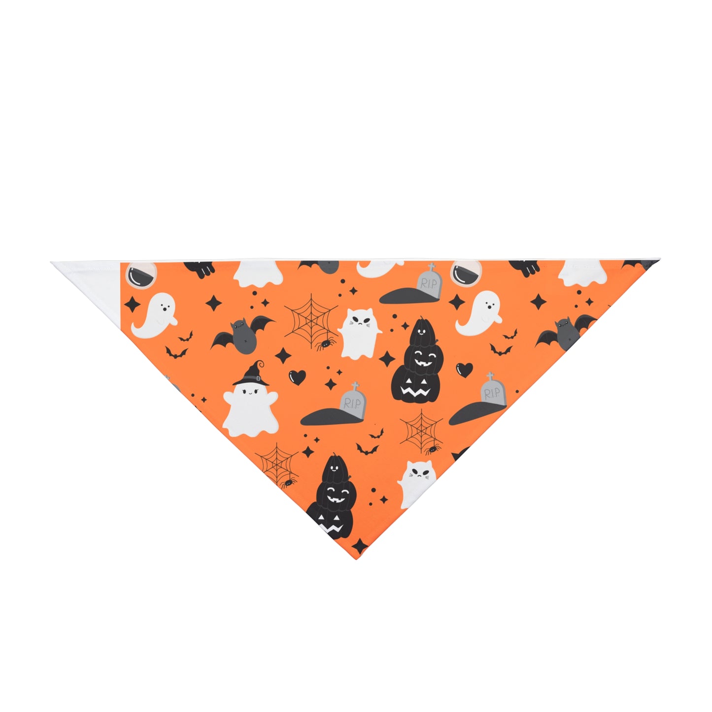 Halloween Pet Bandana | Cute Ghosts & Spooky Designs | Dog Outfit, Cat Accessory, Fall Fashion, Pet Gift