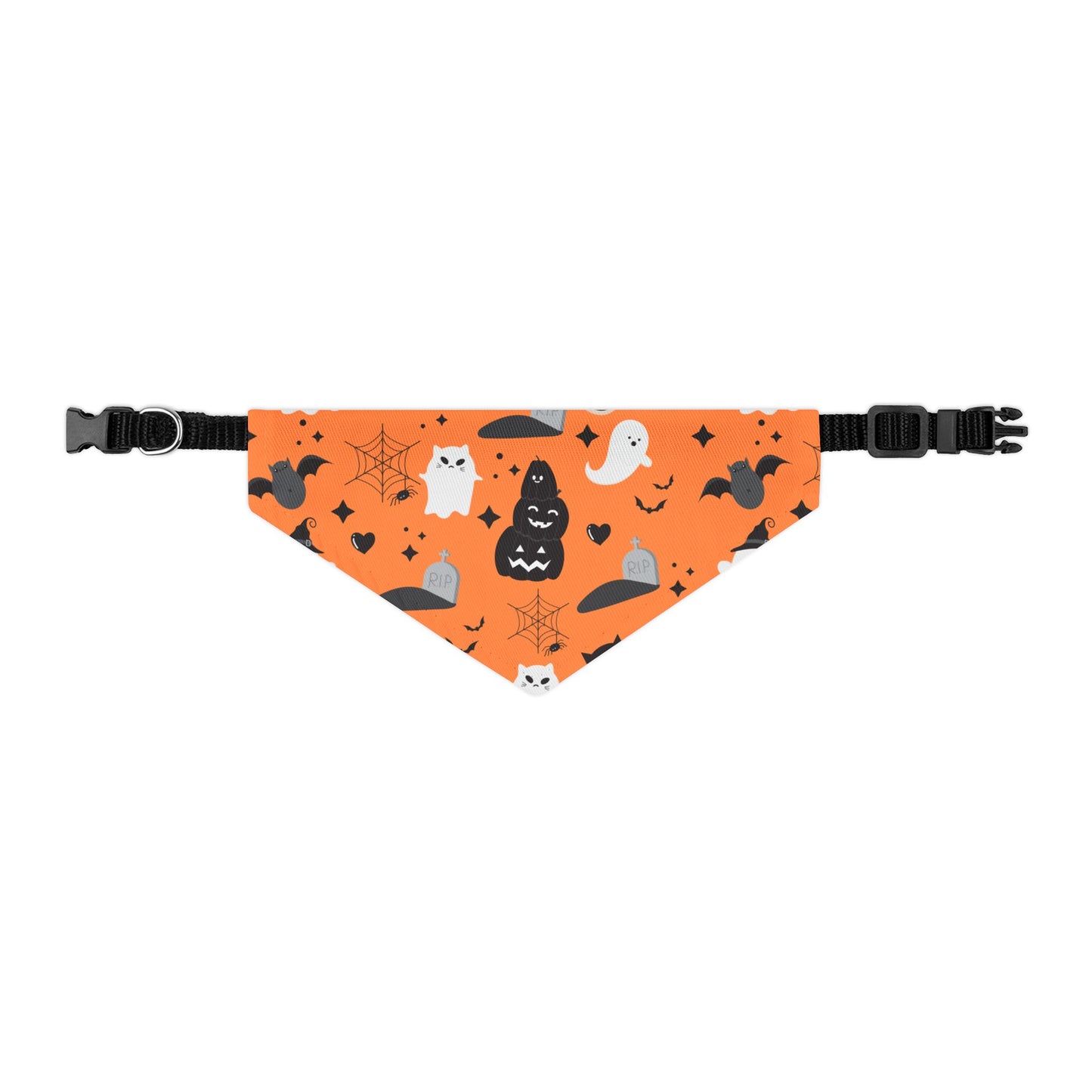 Halloween Pet Bandana Collar, Cute Dog Accessories, Cat Bandana, Trick or Treat Outfit, Spooky Pet Fashion, Fall Pet Gear