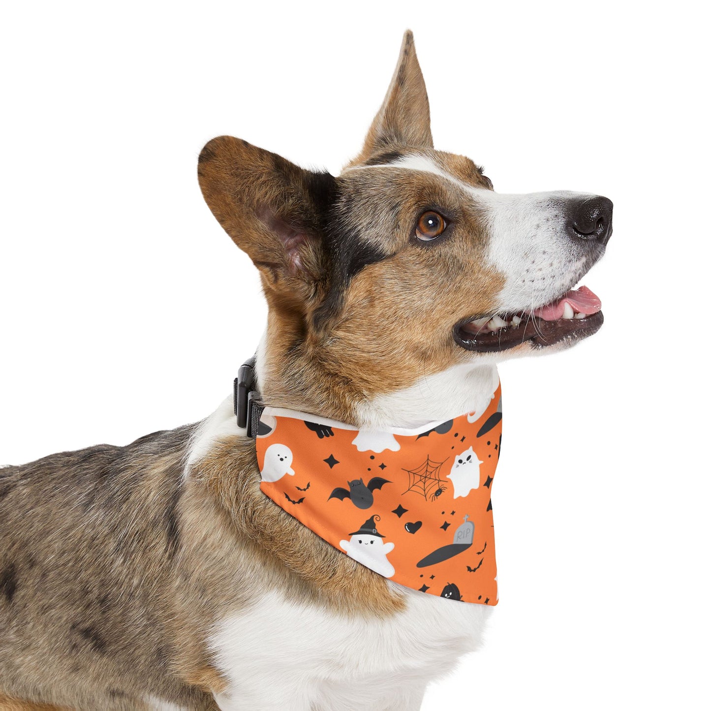 Halloween Pet Bandana Collar, Cute Dog Accessories, Cat Bandana, Trick or Treat Outfit, Spooky Pet Fashion, Fall Pet Gear