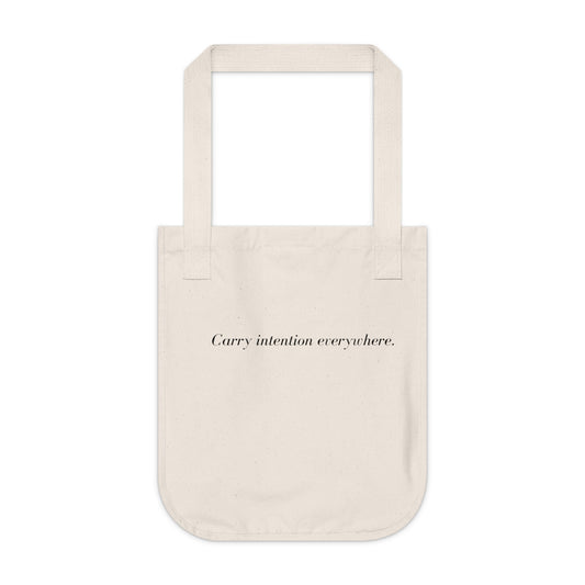 Eco-Friendly Tote Bag – “Carry Intention Everywhere” | Sustainable Everyday Tote for Mindful Living | Personalize