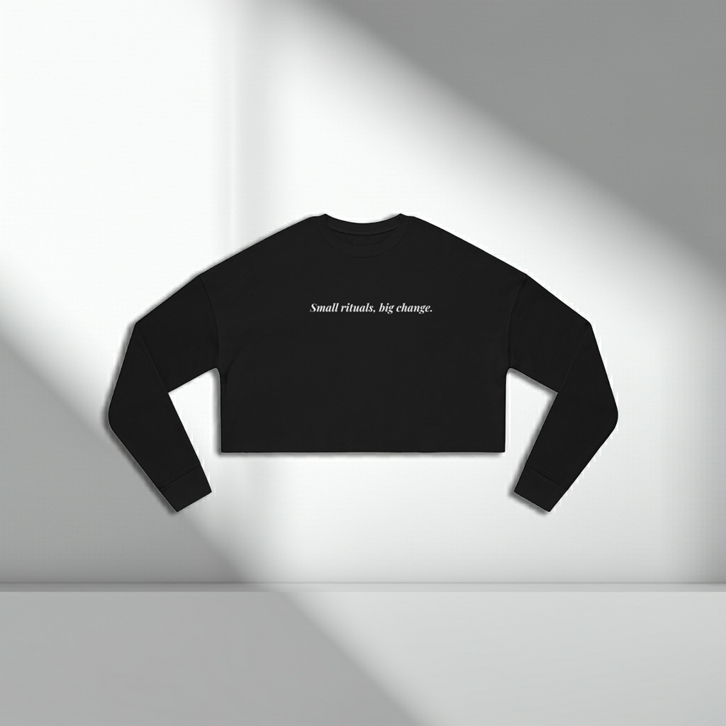 Cropped Sweatshirt by The Balanced Edit – Pure Balance Collection | Minimalist Comfort & Mindful Style