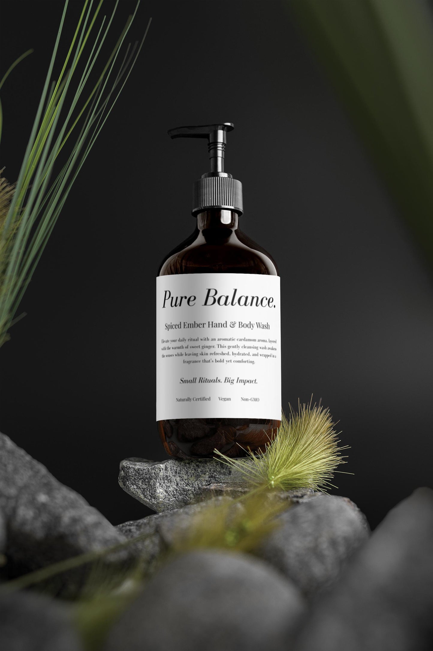 All Natural Hand & Body Wash, Ginger & Smoky Cardamom