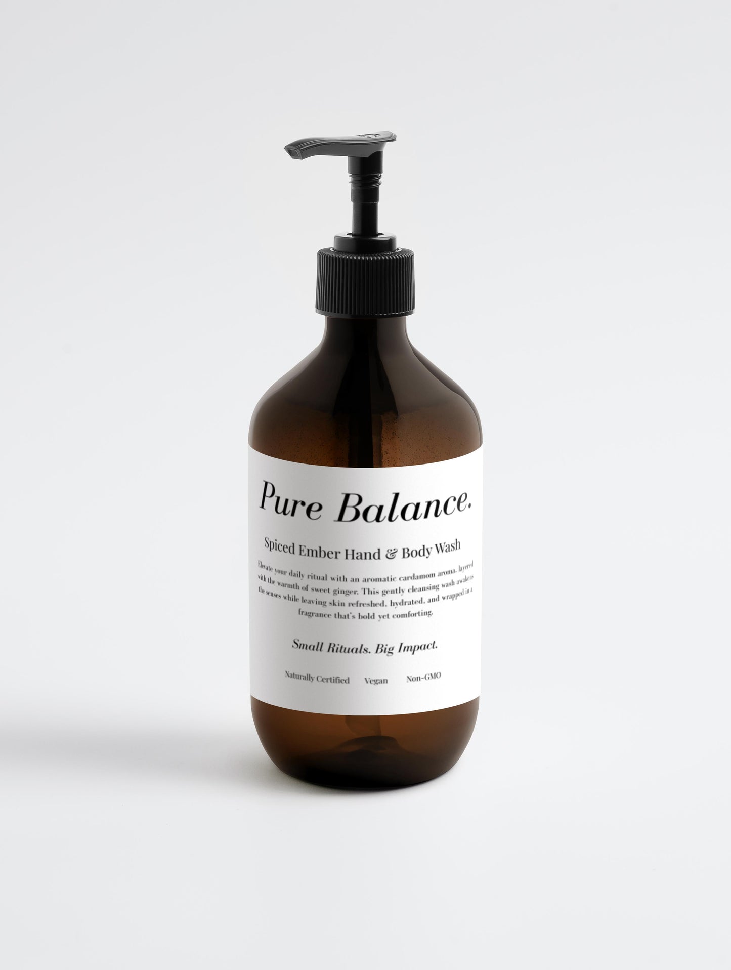 All Natural Hand & Body Wash, Ginger & Smoky Cardamom