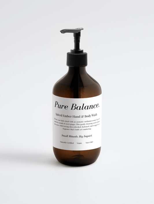 All Natural Hand & Body Wash, Ginger & Smoky Cardamom